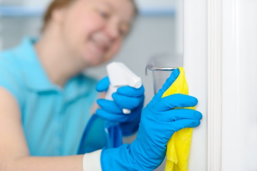 Professional move in cleaning for a flat in E8