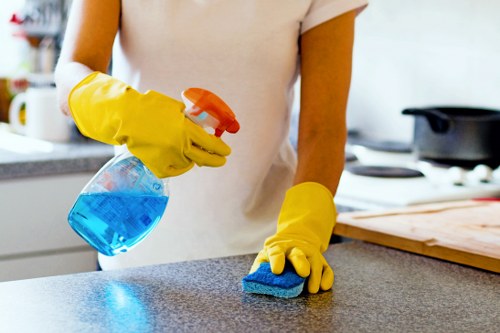 Detailed move-out cleaning service for an E8 bathroom