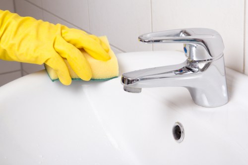 Kitchen and bathroom cleaning prepared for move in