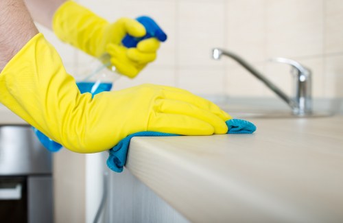 Freshening a well-used armchair with upholstery cleaning