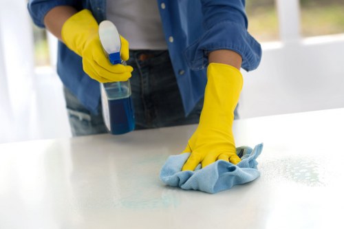 Bathroom and hallway cleaning for a residential property in E8